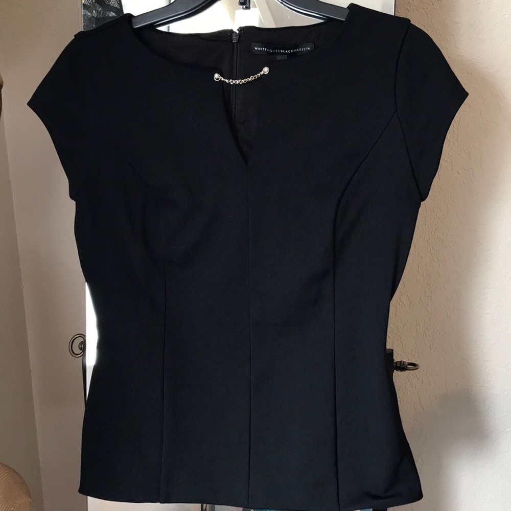 White House Black Market black dressy top. Size 4